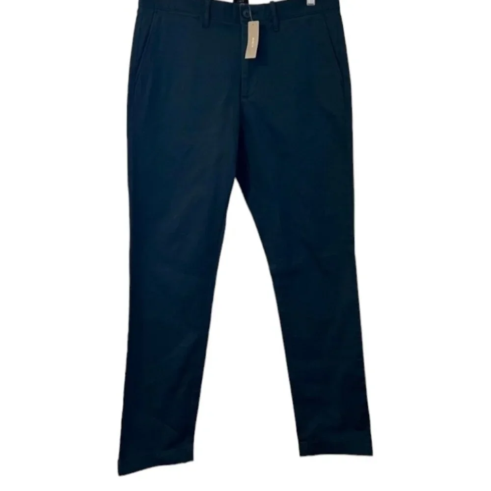 J. Crew Men's 770 Straight Fit Stretch‎ Tech Chino Pants Size 32x32 Navy Casual